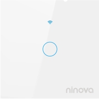 Ninova Zigbee Akıllı 1’li Cam Anahtar Modülü (Beyaz) 