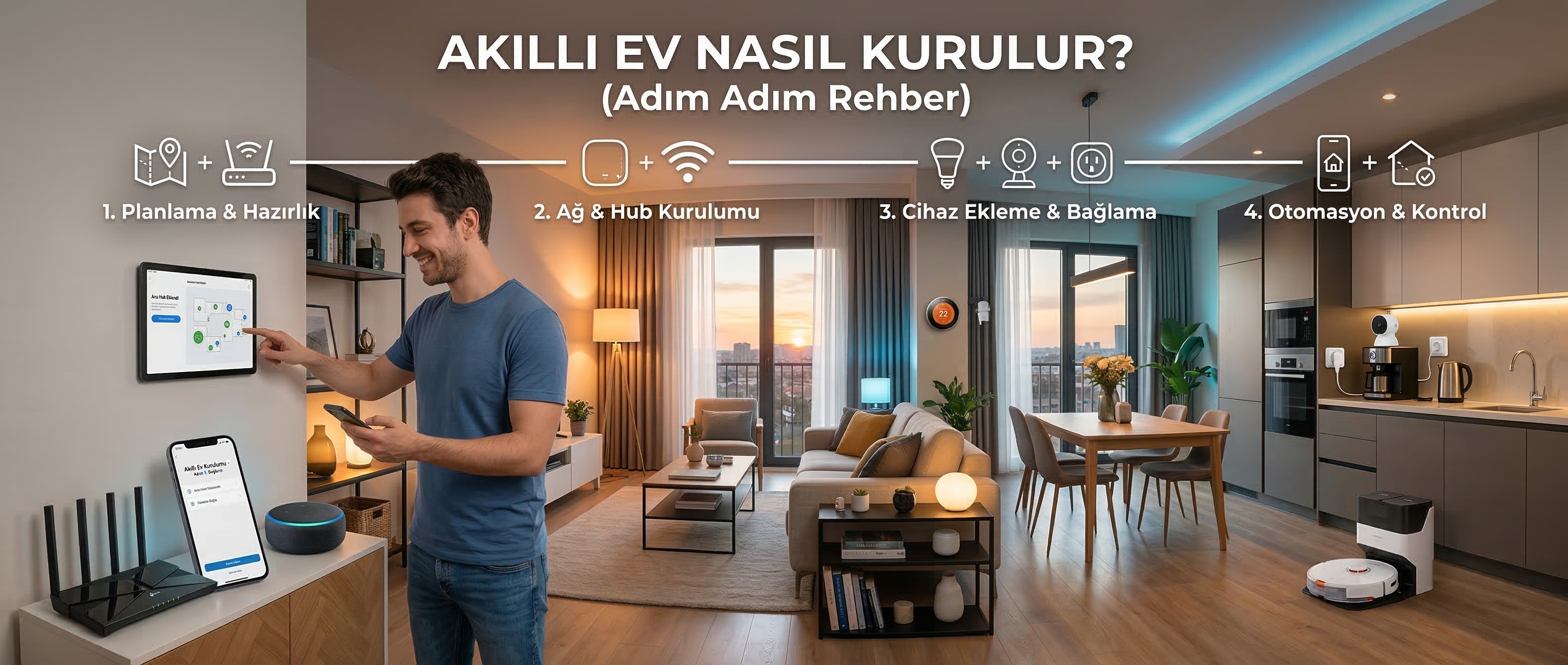 Akıllı Ev Nasıl Kurulur? (Adım Adım Rehber)