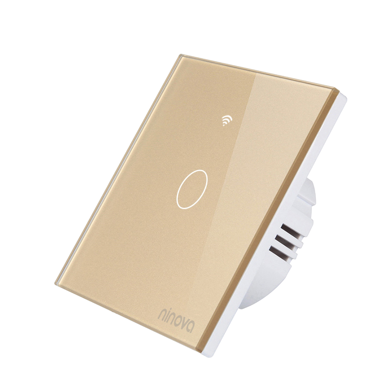 Ninova Aydınlatma Anahtarı 1'li (Siyah/Beyaz/Gold/Silver)