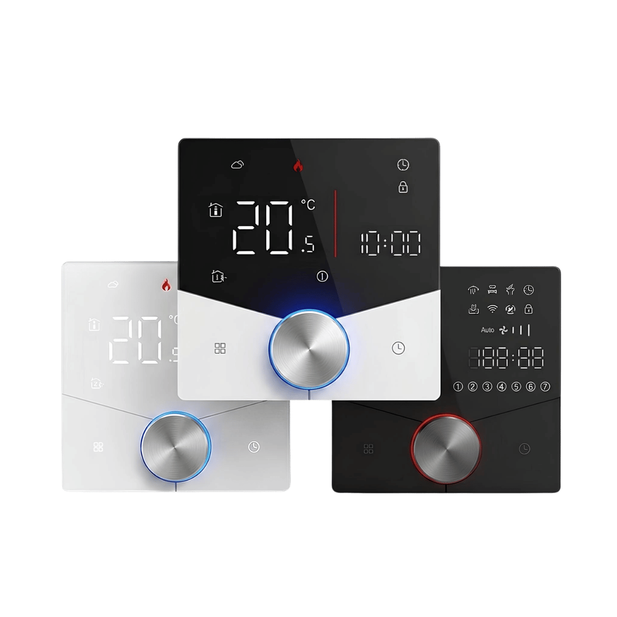 Ninova Zigbee Akıllı Termostat Beyaz/Siyah/Siyah-Beyaz