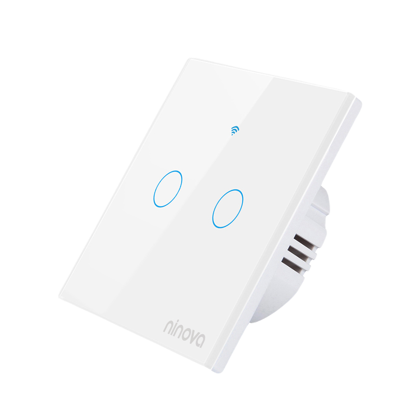 Ninova Aydınlatma Anahtarı 2'li (Siyah/Beyaz/Gold/Silver)