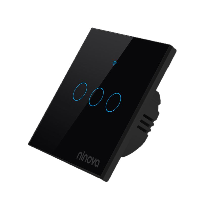 Ninova Aydınlatma Anahtarı 3'lü(Siyah/Beyaz/Gold/Silver)