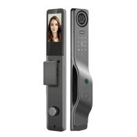 Ninova Akıllı Çelik Kapı Kilidi NAK27 Wifi Tuya Akıllı 3D Yüz Tanıma Parmak İzi