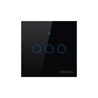 Ninova Zigbee Akıllı 3’lü Dokunmatik Aydınlatma Anahtarı (Siyah)